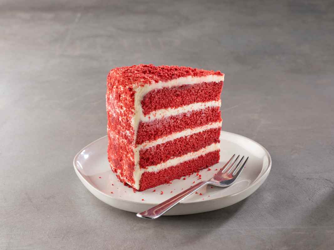 Slice of Red Velvet Cake